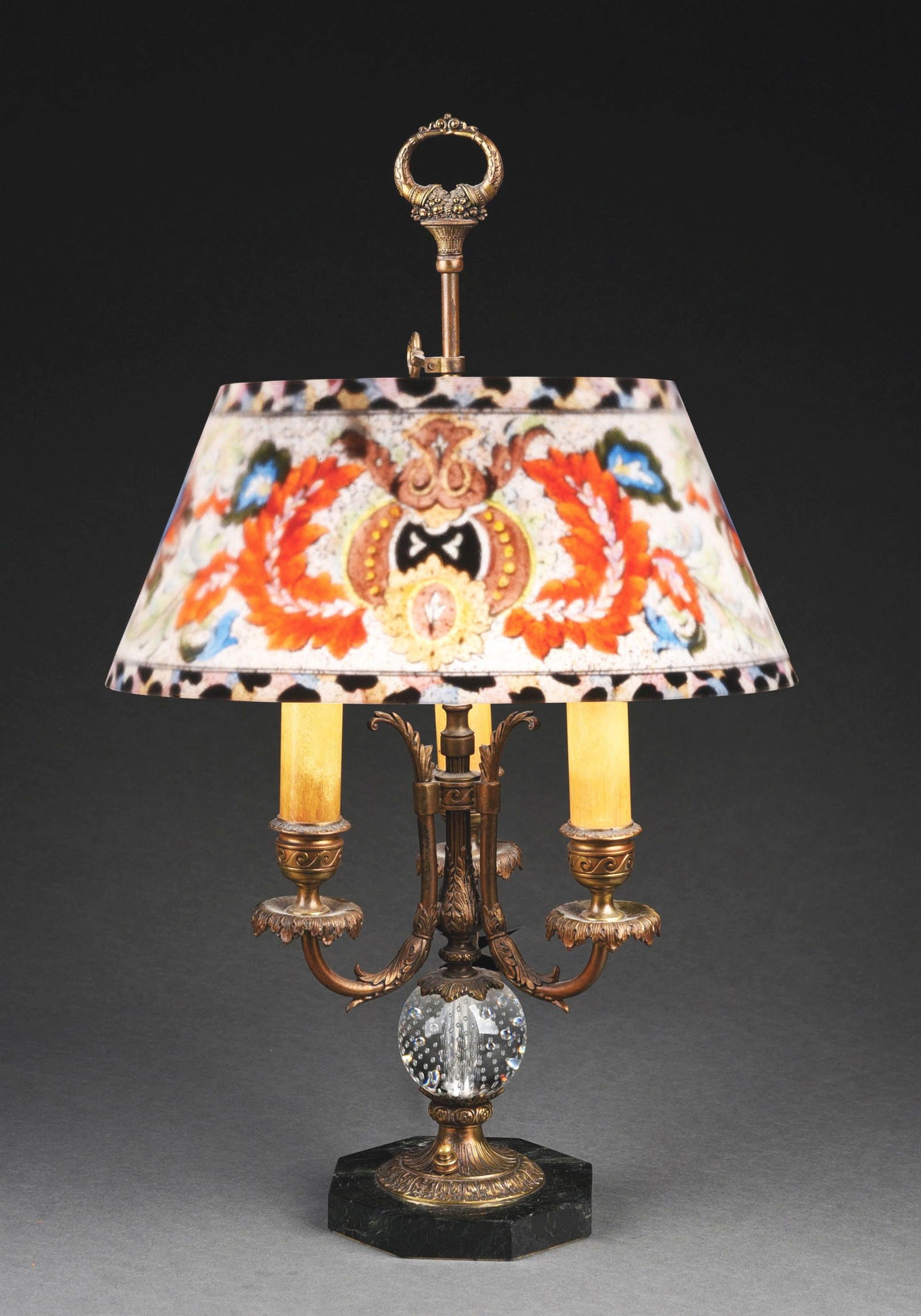 PAIRPOINT REVERSE PAINTED TABLE LAMP (1 of 7)