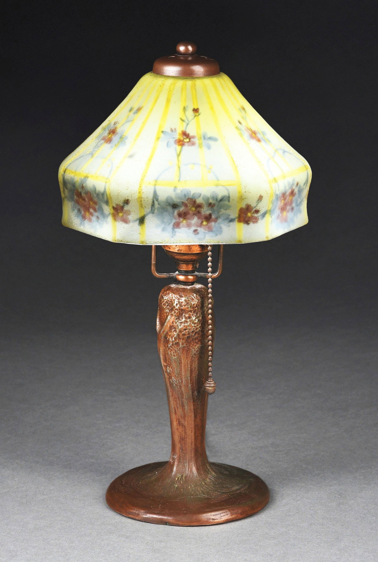 HANDEL REVERSE PAINTED BOUDOIR LAMP (1 of 7)