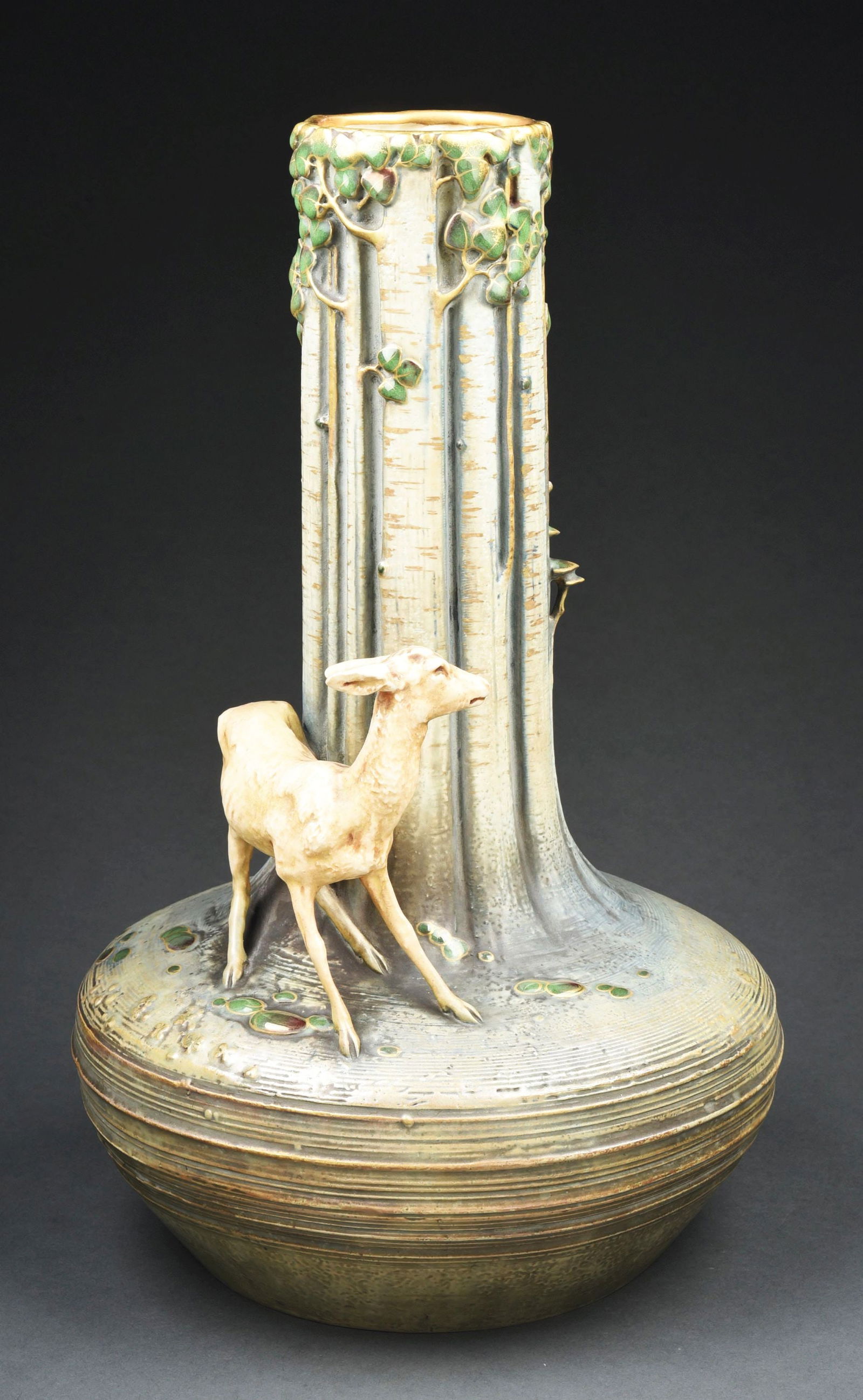 PAUL DACHSEL EARTHENWARE MONUMENTAL TREE VASE (1 of 6)