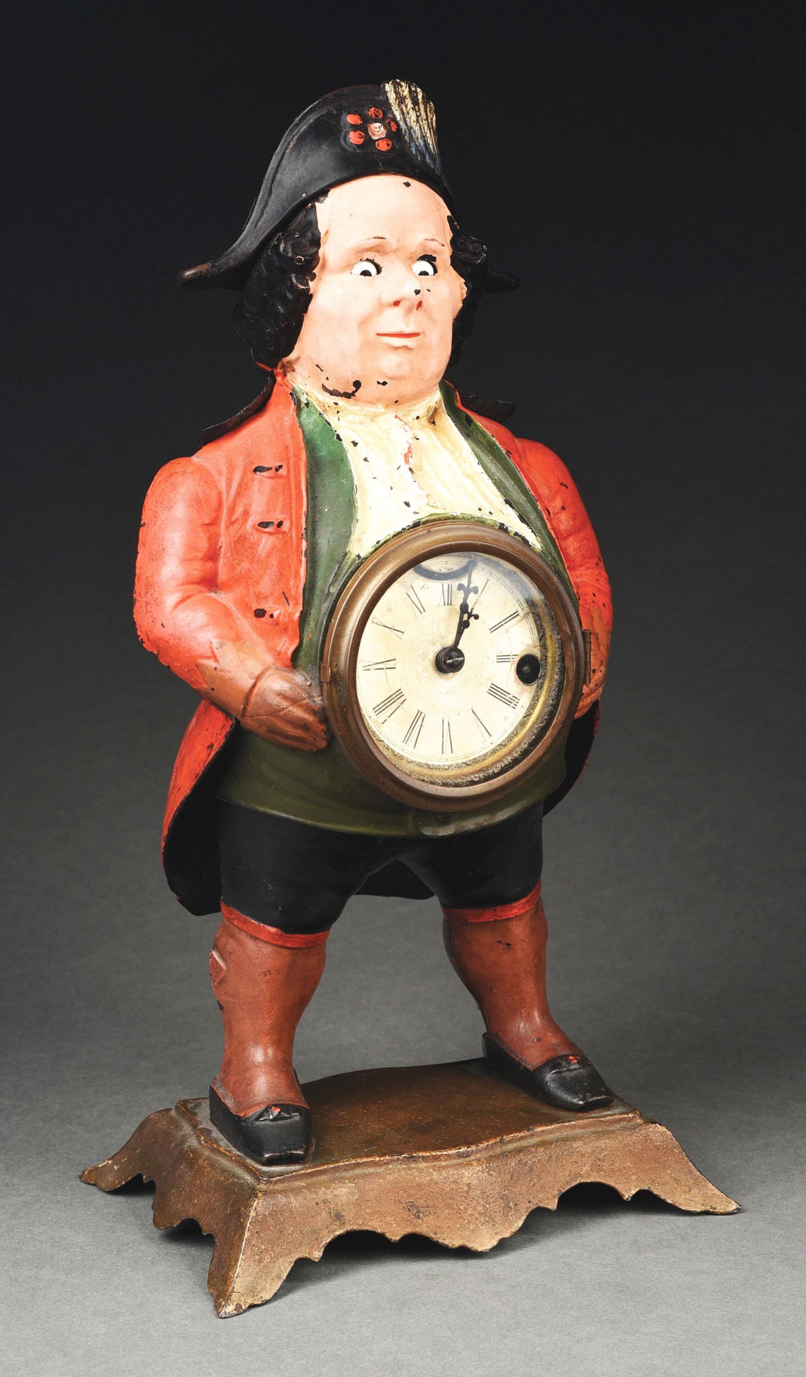 CAST IRON BLINKING EYE BRADLEY & HUBBARD CLOCK (1 of 5)