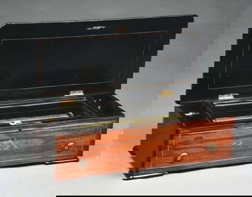 NICOLE FRÈRES PIANO FORTE KEYWIND, 13" CYLINDER MUSIC BOX