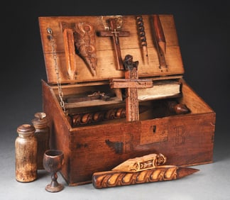 19TH CENTURY EUROPEAN VAMPIRE KILLING KIT