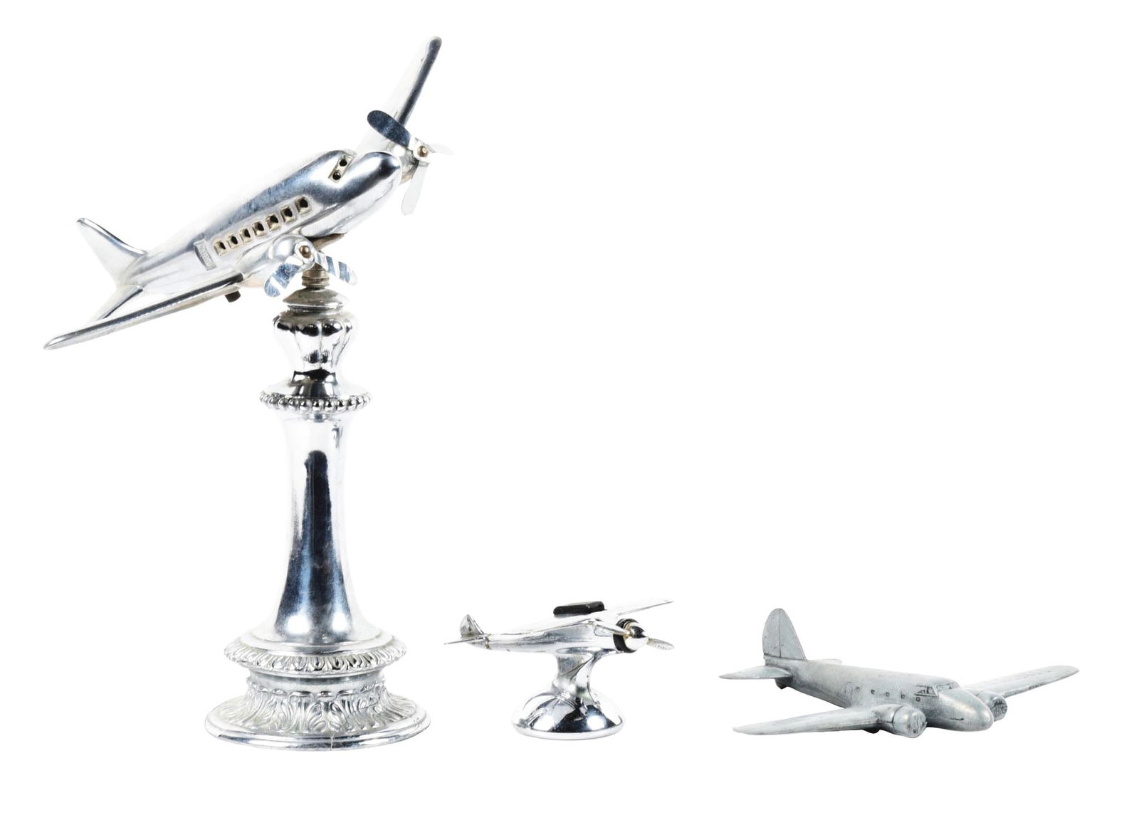 COLLECTION OF THREE: AVIATION RELATED DESK DISPLAYS. (1 of 3)