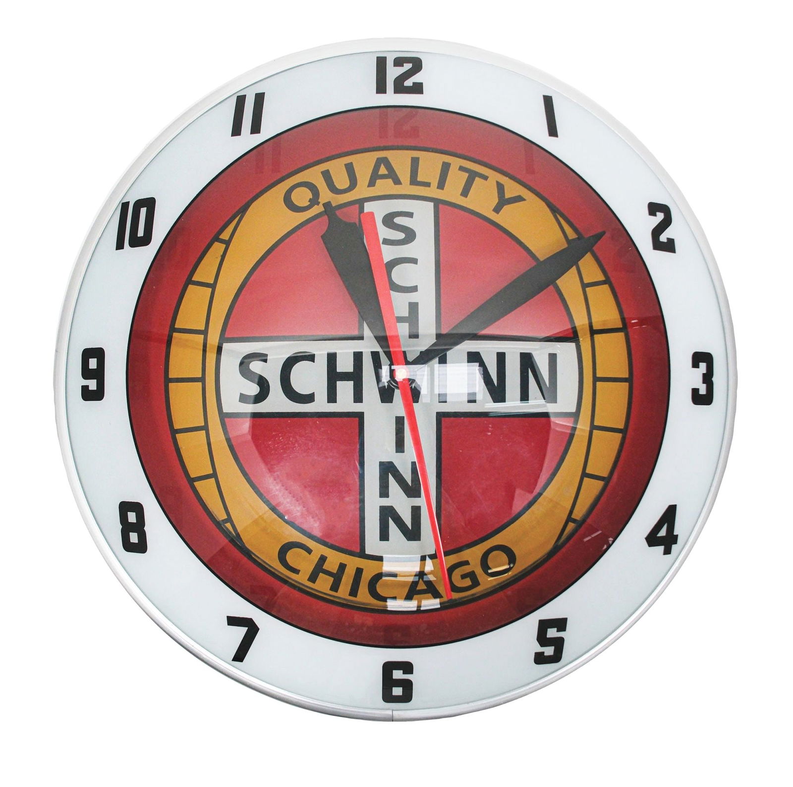 SCHWINN BICYCLES DOUBLE BUBBLE CLOCK (1 of 2)