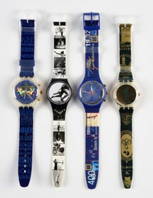 LOT OF 4: LIMITED AND OLYMPIC SPECIALS SWATCHES