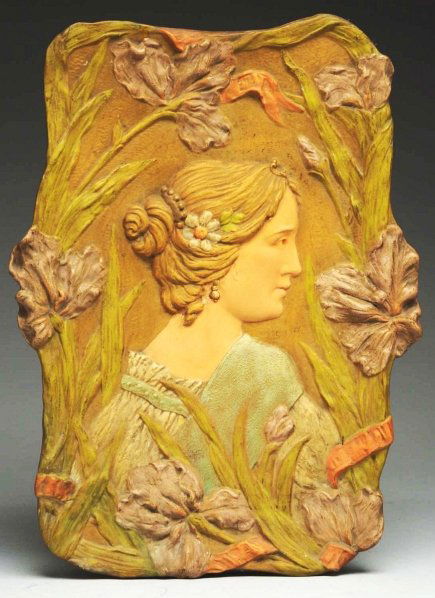 Amphora Wall Plaque.: Made in Austria by Ernst Wahliss. Condition (Excellent). Size 17" x 12 - 1/2".