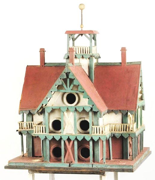 639 Outstanding 19th Century Folk Art Birdhouse.