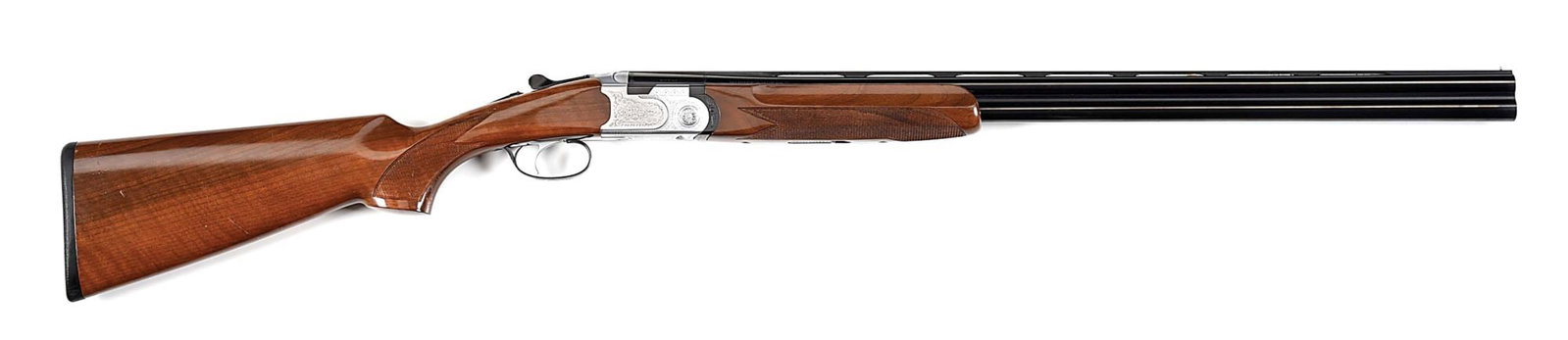 (M) BERETTA S686 SPECIAL OVER UNDER 20 GAUGE SHOTGUN.: Monobloc barrels fit with vent rib with steel bead front sight, and machine cut anti-glare matting. Typical Beretta legends and designation for a 28" 20 gauge with 3" chambers; Italian nitro proofs fo