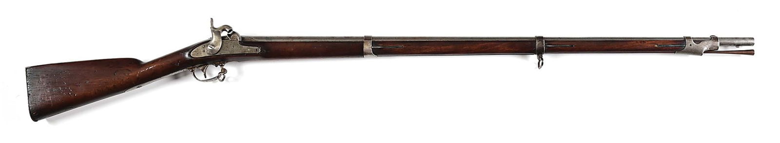 (A) SPRINGFIELD ARMORY M1841 PERCUSSION WEST POINT CADET MUSKET.: Manufactured in 1844 by the Springfield Armory with the intent to issue to West Point cadets, with only 500 produced. Lock is dated 1844, meaning that this musket was part of the first 250, all of whi