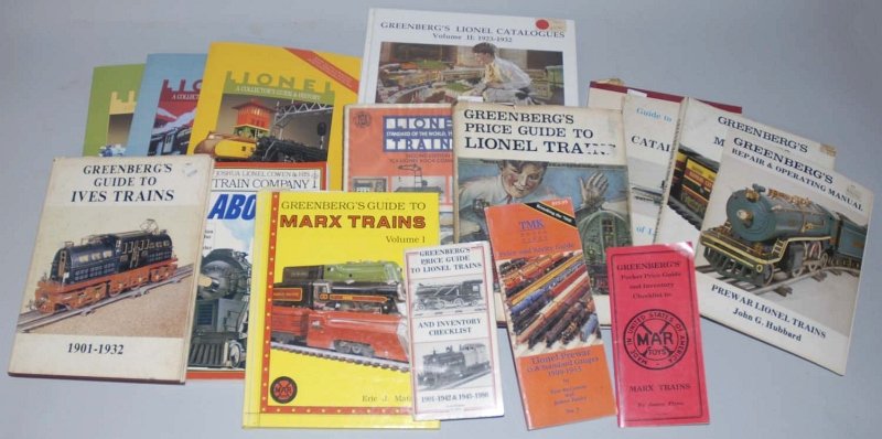 Lot of 12: Vintage Toy & Train Books & Catalogs.: Most are Greenberg's. Condition (Very Good). Size Largest: 11 - 1/4" x 8 - 3/4". Largest: 11 - 1/4" x 8 - 3/4".