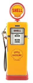 BOWSER MODEL #585 GAS PUMP RESTORED IN SHELL GASOLINE.
