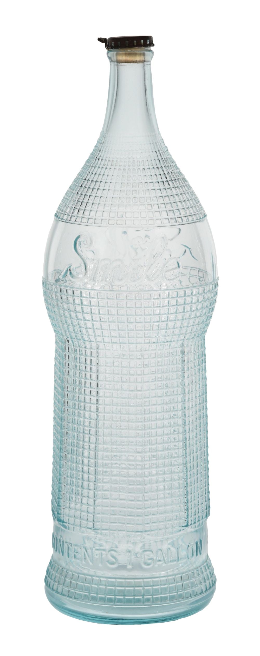 SMILE SODA POP GLASS STORE DISPLAY ADVERTISING BOTTLE AGS 95. (1 of 4)