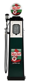WAYNE MODEL #40 A GAS PUMP RESTORED IN TEXACO GASOLINE.