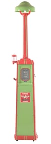 WAYNE MODEL #40A GAS PUMP RESTORED IN FLYING A GASOLINE W/ LIGHTER ATTACHMENT.