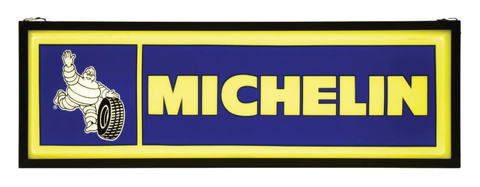 MICHELIN TIRES SERVICE STATION LIGHT UP SIGN.