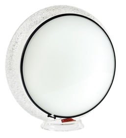 ORIGINAL GILLCO CLEAR RIPPLE GLASS 13.25" GLOBE BODY.