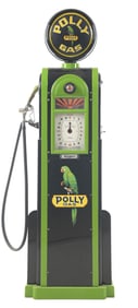 WAYNE MODEL #866 GAS PUMP RESTORED IN POLLY GASOLINE.