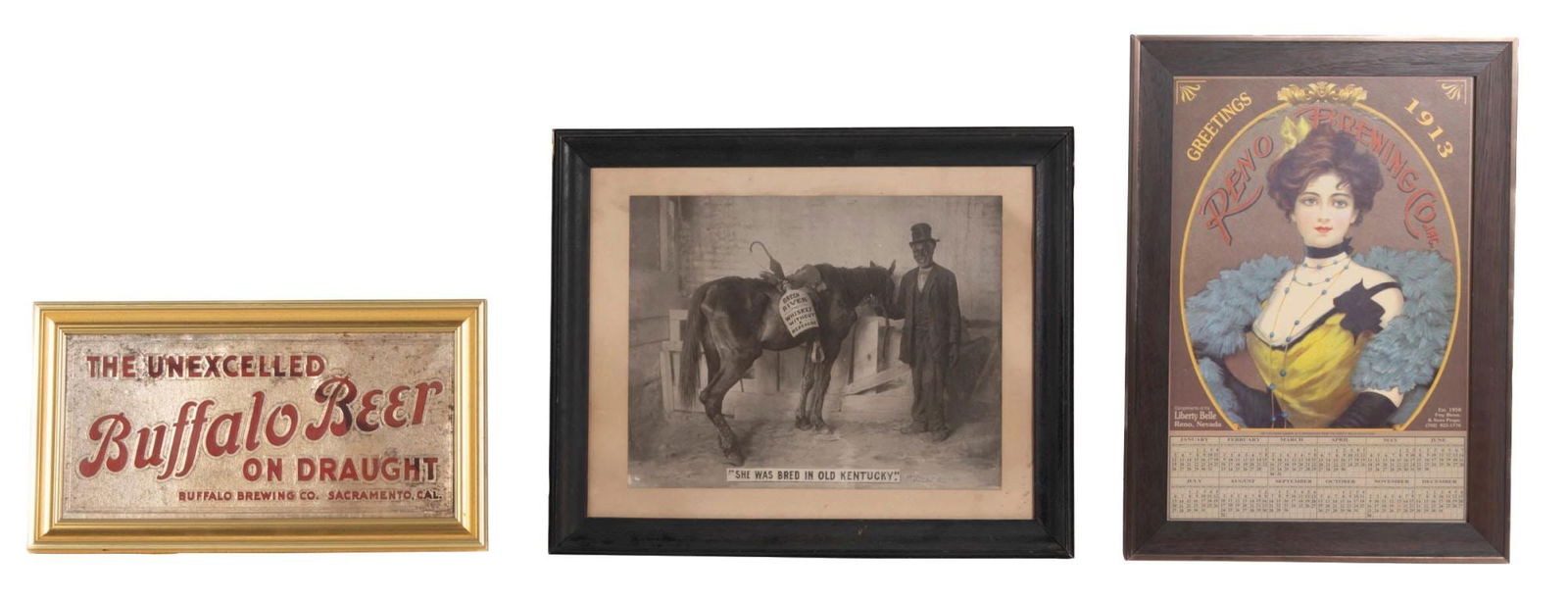 COLLECTION OF 3 ALCOHOL ADVERTISING SIGNS (1 of 2)