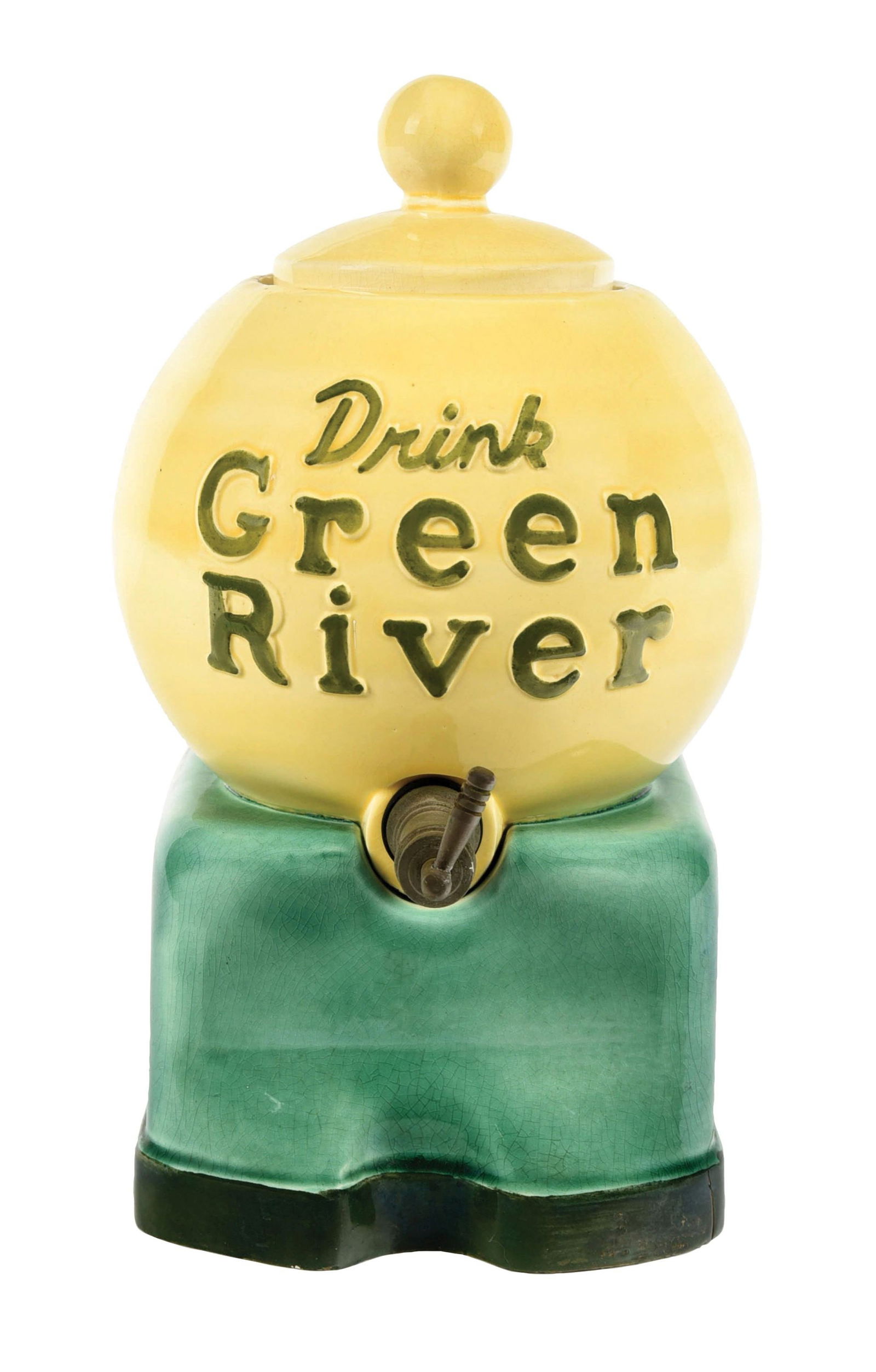 GREEN RIVER CERAMIC SYRUP DISPENSER (1 of 5)