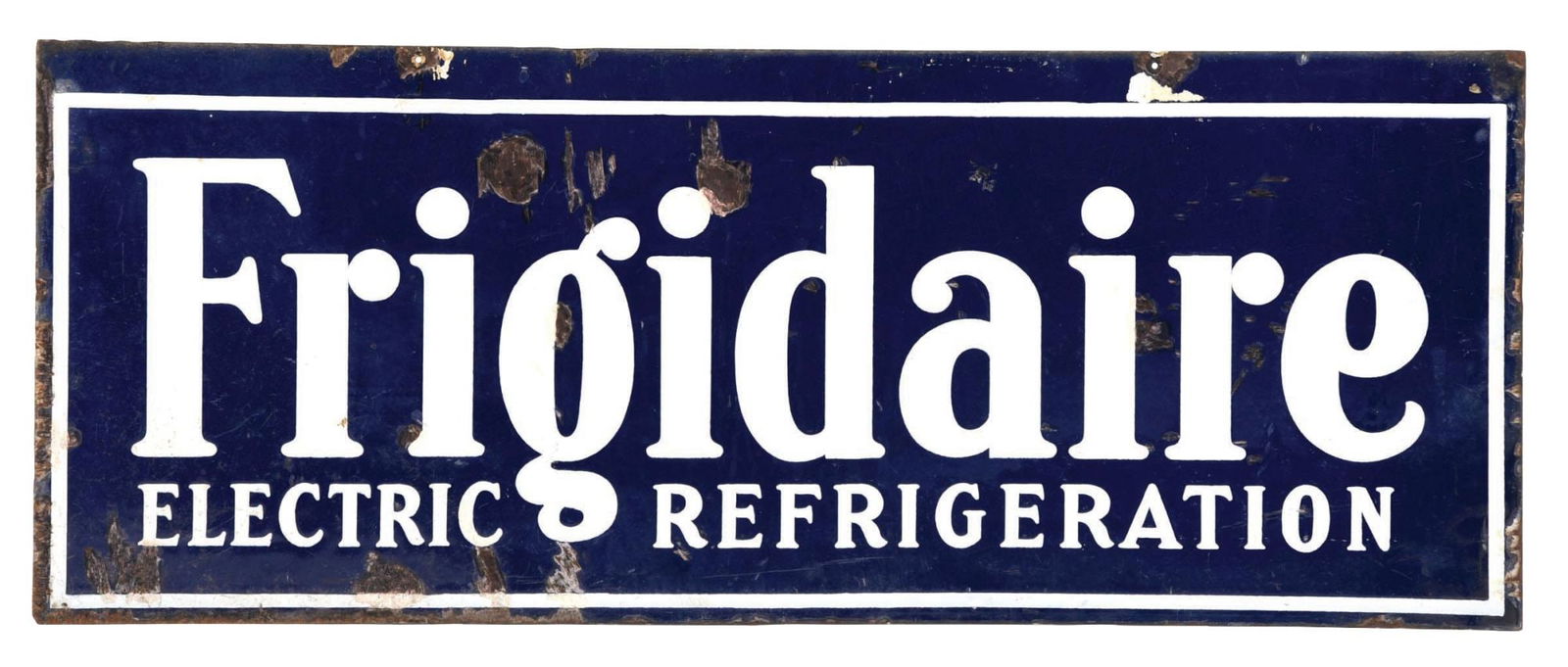 FRIGIDAIRE ELECTRIC REFRIGERATION PORCELAIN SIGN (1 of 2)