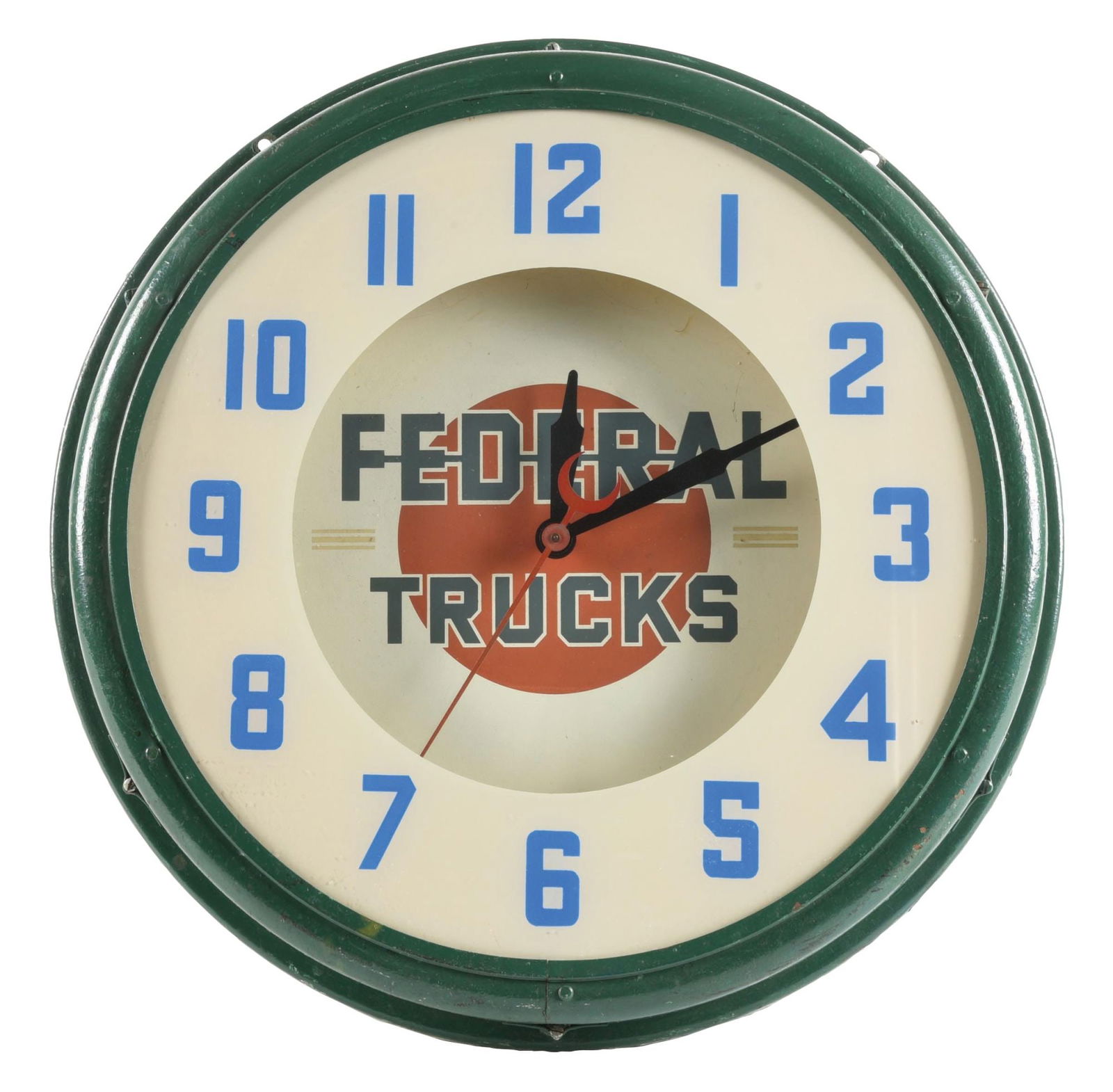 FEDERAL TRUCKS NEON LIGHT-UP CLOCK (1 of 4)