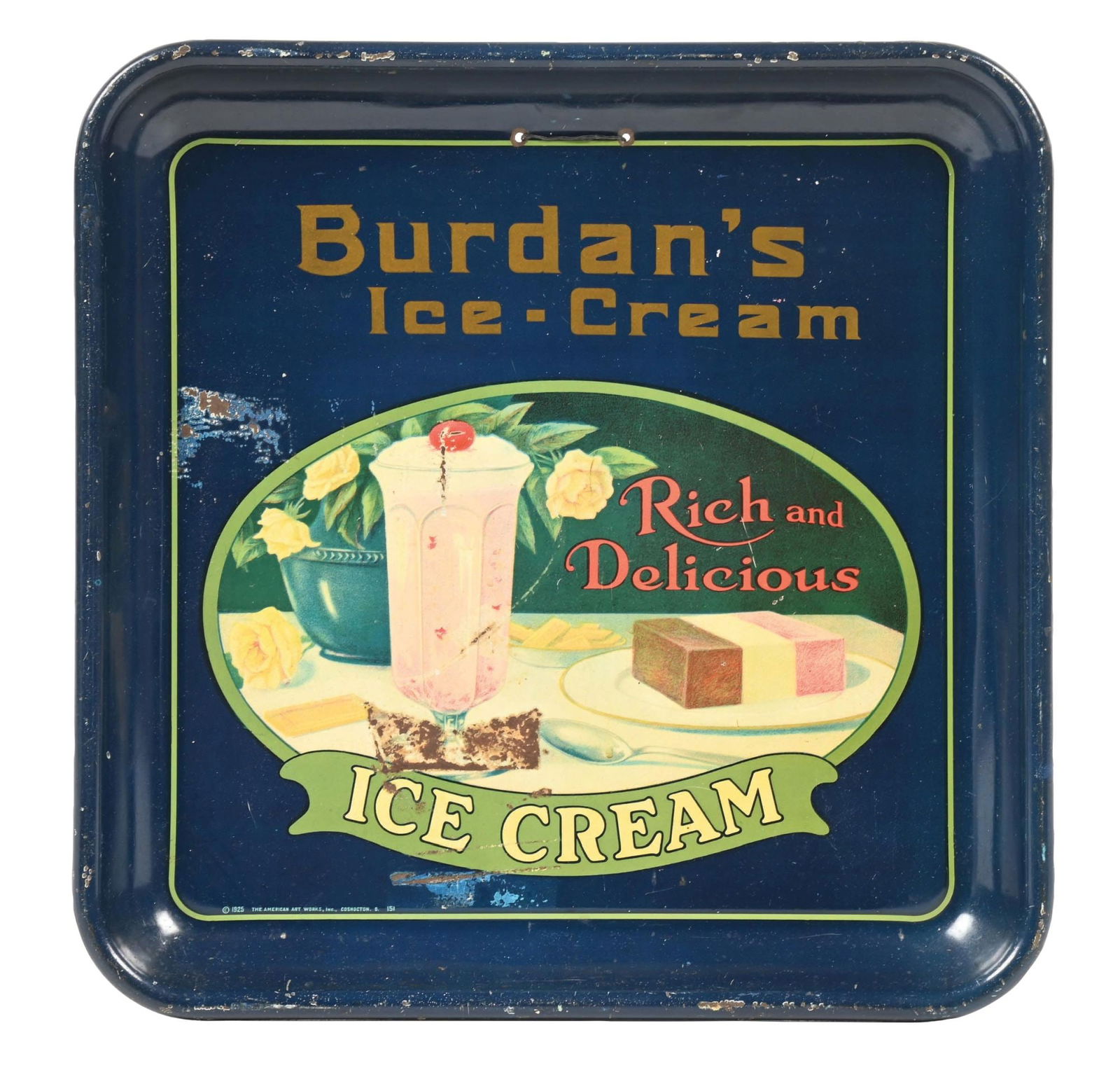 BURDAN'S ICE CREAM SERVING TRAY (1 of 2)