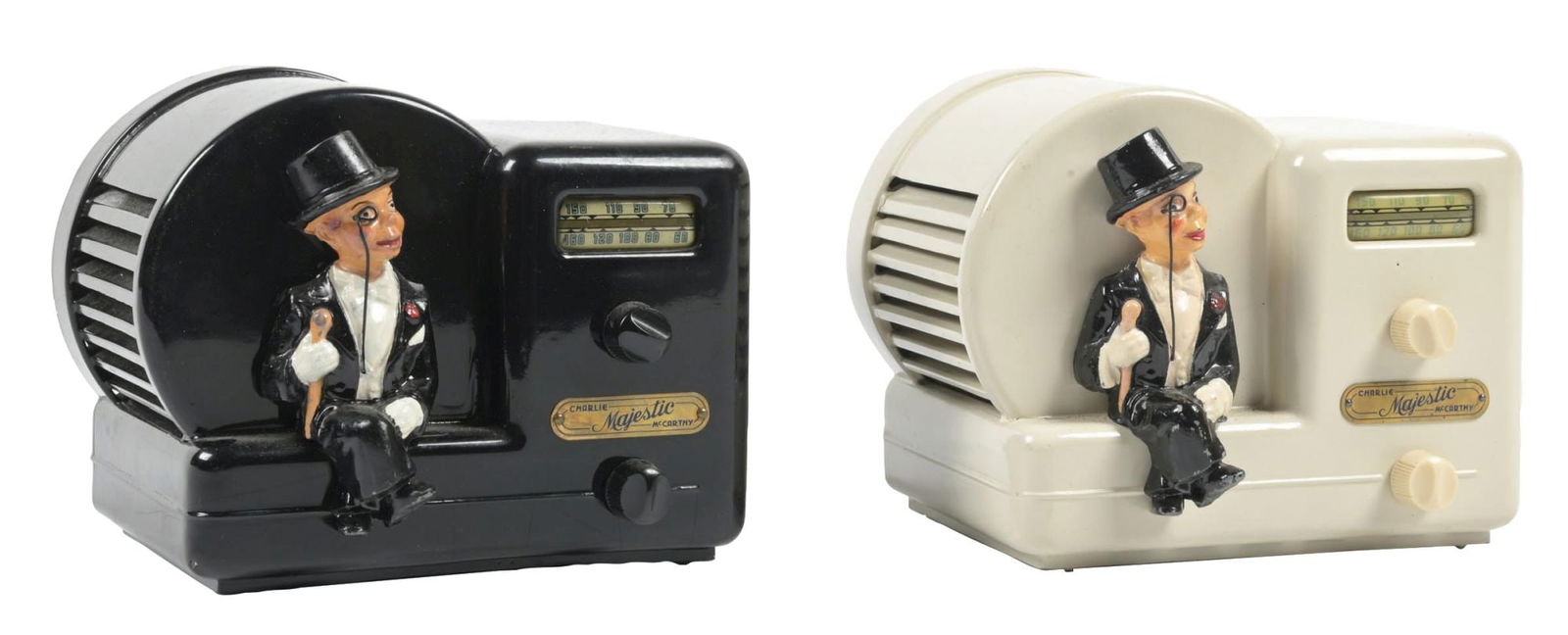 PAIR OF MAJESTIC CHARLIE MCCARTHY RADIOS (1 of 4)