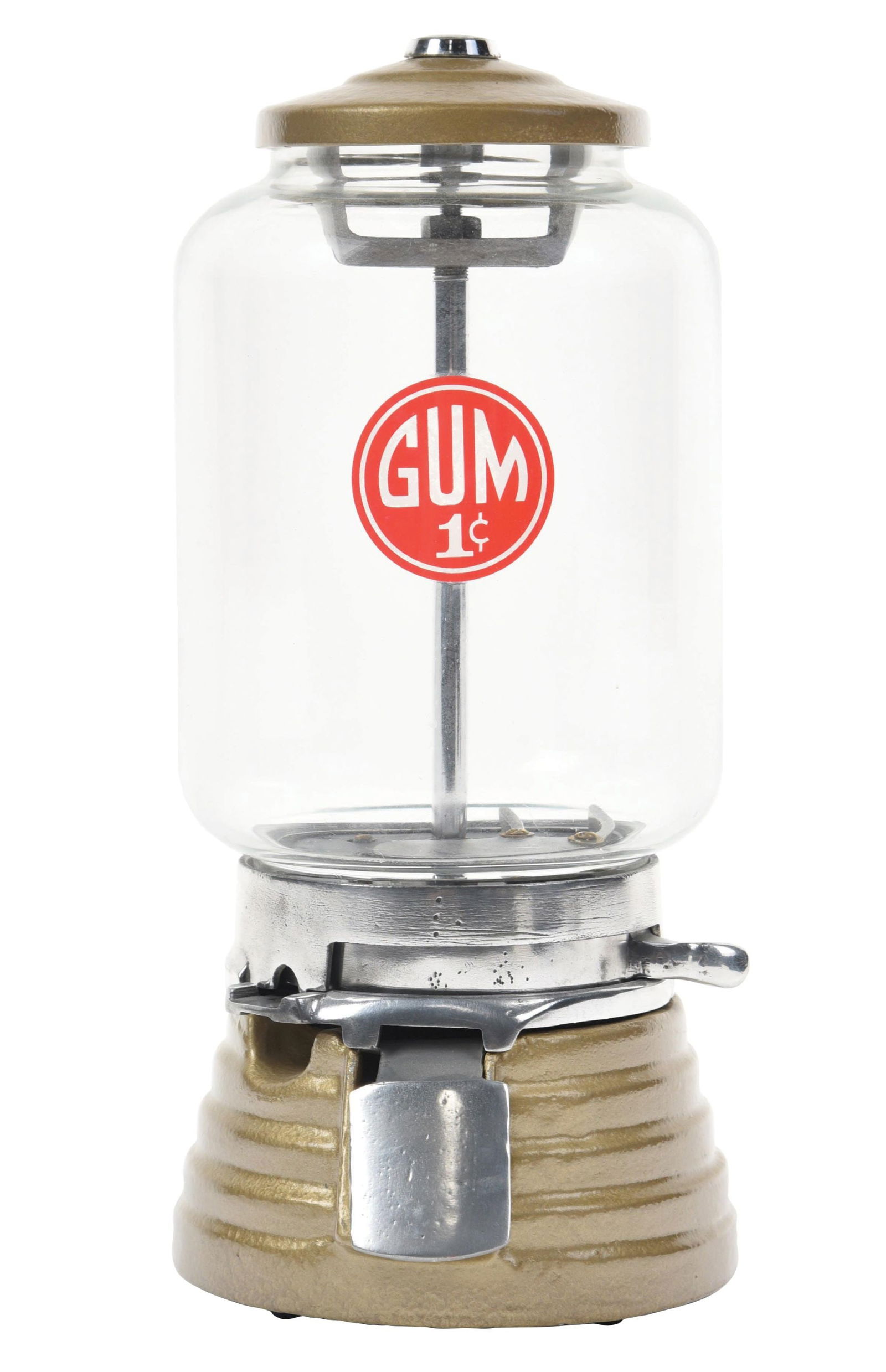 1¢ BEEHIVE BALL GUM VENDING MACHINE (1 of 4)