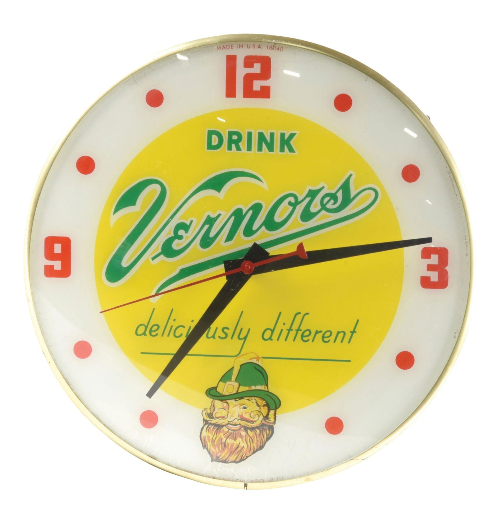DRINK VERNORS LIGHT-UP CLOCK (1 of 2)
