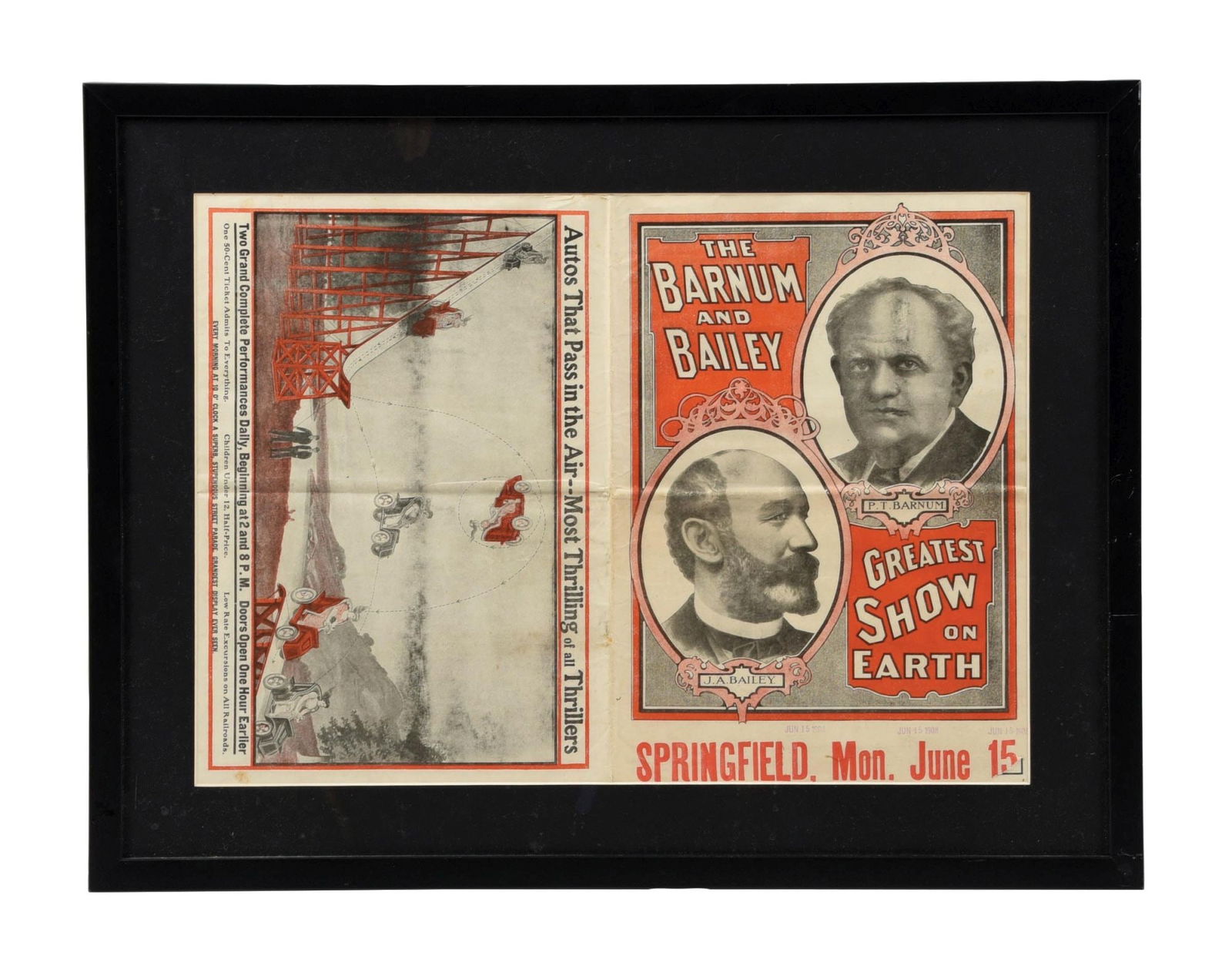 BARNUM & BAILEY CIRCUS PAPER LITHOGRAPHED ADVERTISEMENT (1 of 3)