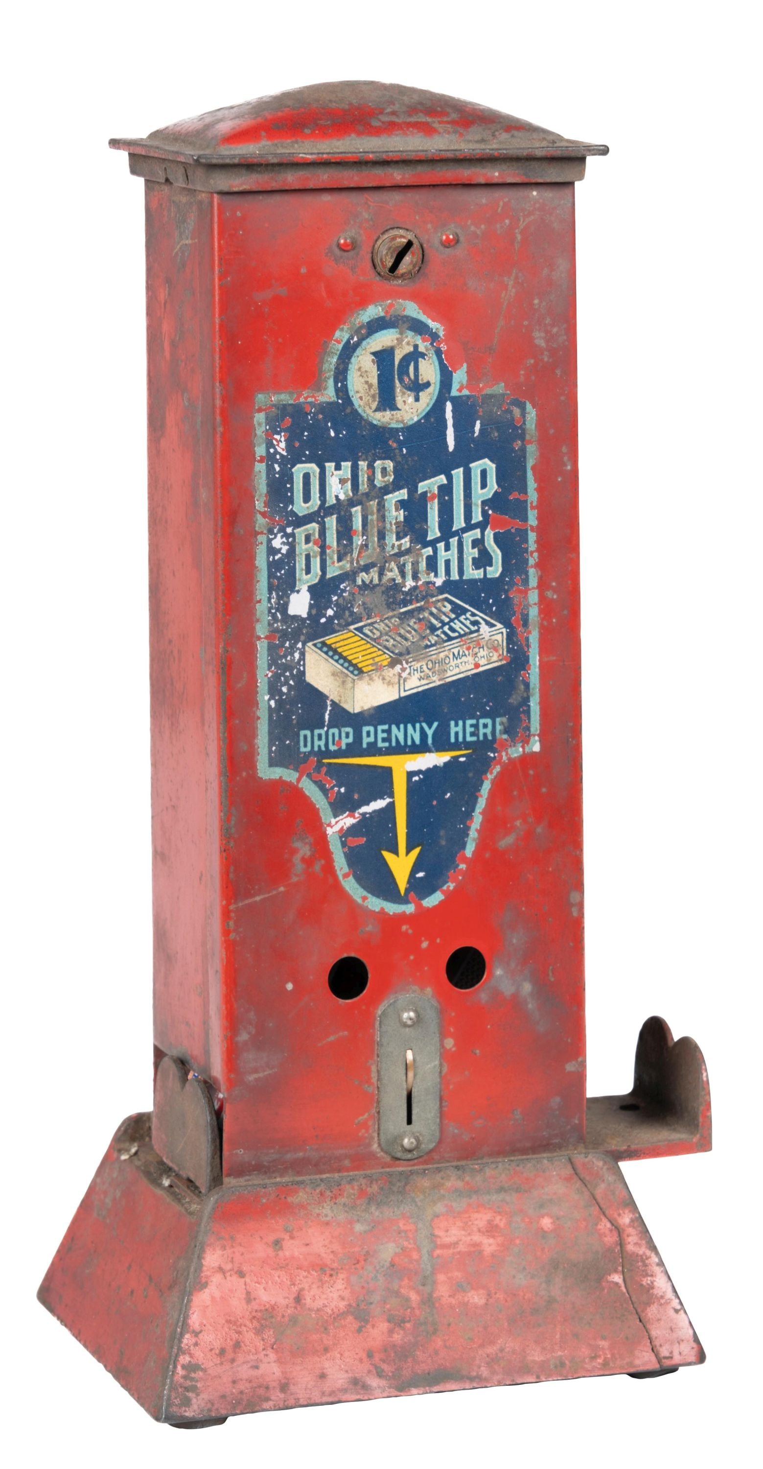 OHIO BLUE TIP MATCH VENDING MACHINE (1 of 5)