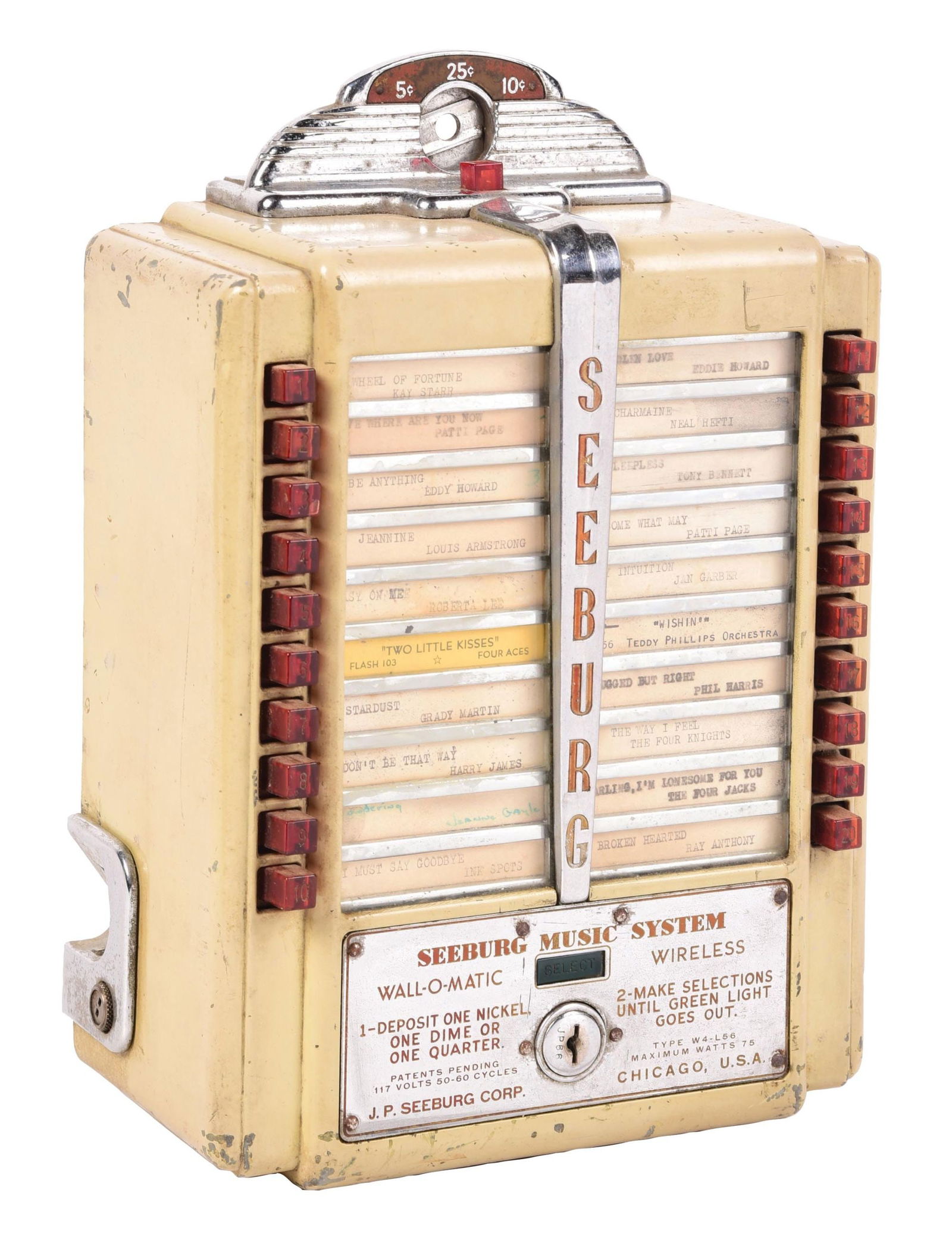 SEEBURG WALL-O-MATIC WALL SELECTION BOX (1 of 4)