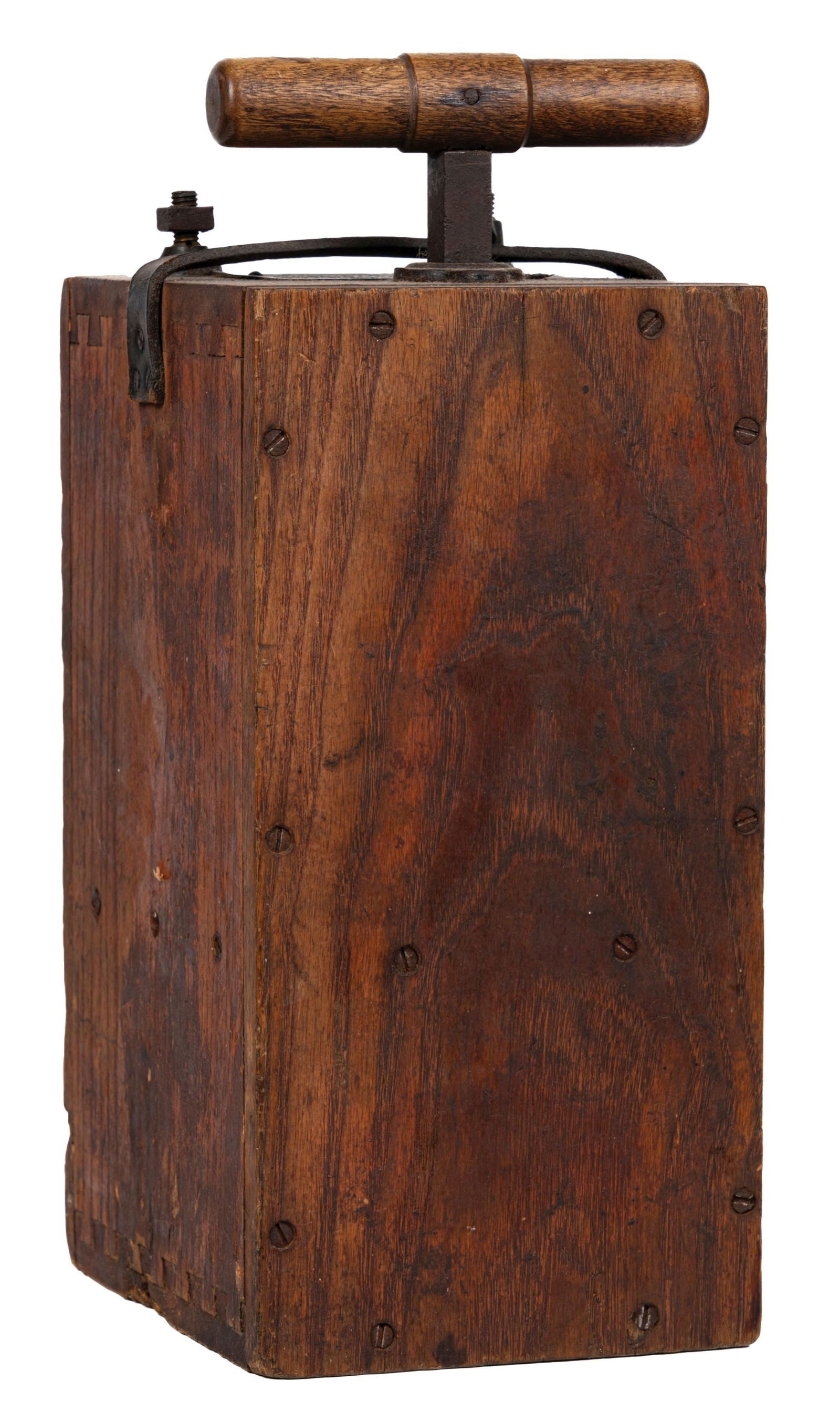 ALL ORIGINAL DYNAMITE DETONATOR CALLED THE DUPONT BLASTING MACHINE NO. 3A W/ BRASS LABEL (1 of 5)