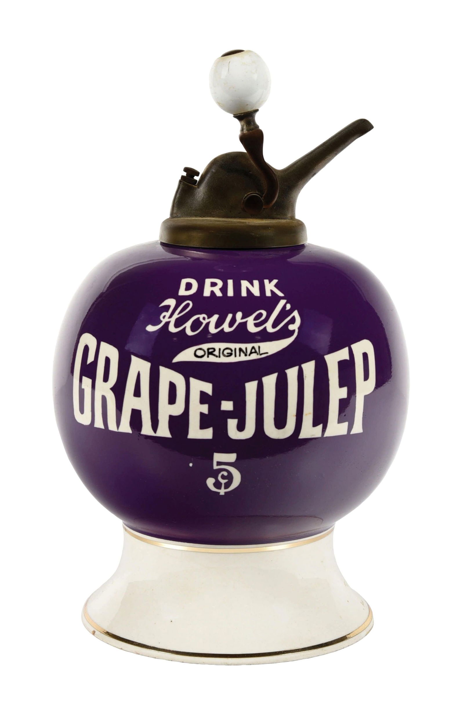 HOWLES GRAPE JULEP SYRUP DISPENSER (1 of 6)