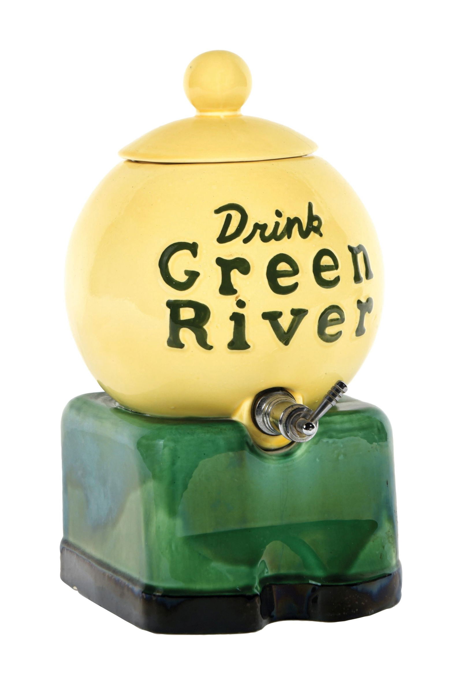 DRINK GREEN RIVER SODA FOUNTAIN SYRUP DISPENSER (1 of 5)
