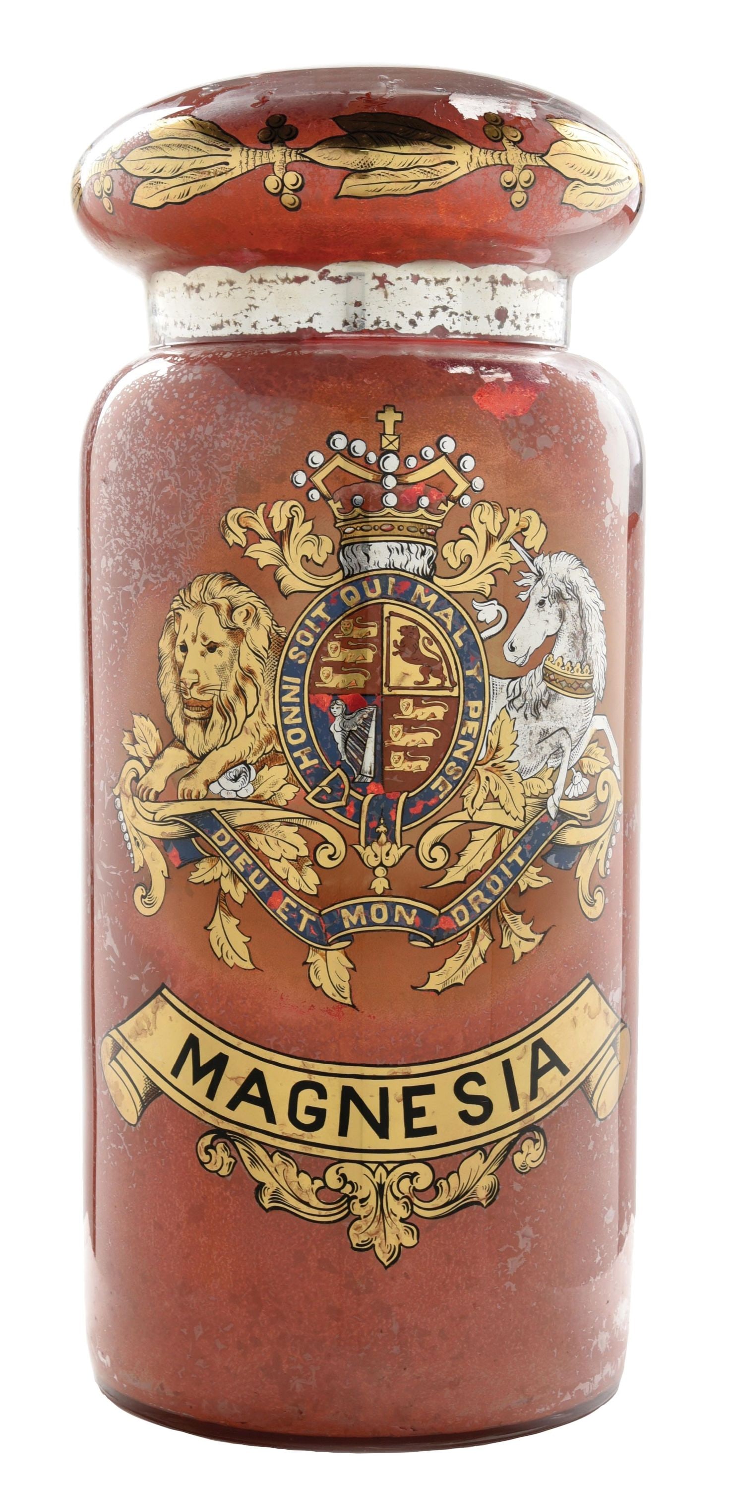 LARGE-SIZE GLASS APOTHECARY SHOW JAR (1 of 4)