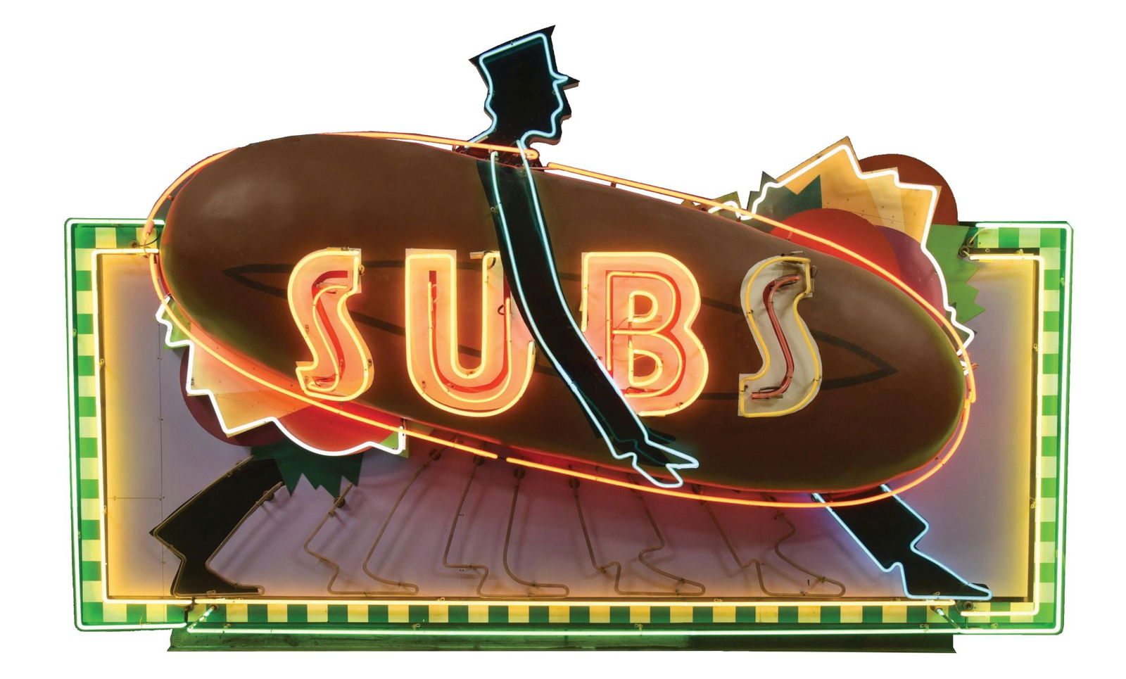 LARGE & IMPRESSIVE SUBS ANIMATED NEON SIGN (1 of 3)