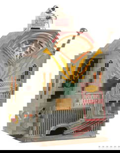 1¢ JENNINGS "LITTLE DUKE" SLOT MACHINE WITH SIDE VENDER: C. 1932, O.D. Jennings Co., Chicago, IL. This is an exceptional original Little Duke slot machine from O.D. Jennings, with fully operational side vendor, bent coin return, and single jackpot.