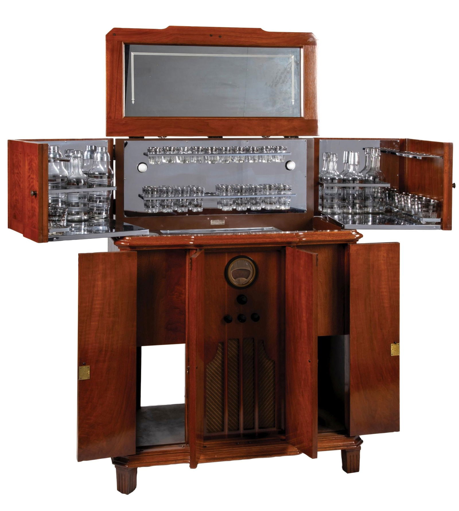 MID-CENTURY PHILCO RAIDIO BAR MODEL 550-37-PC675 (1 of 5)