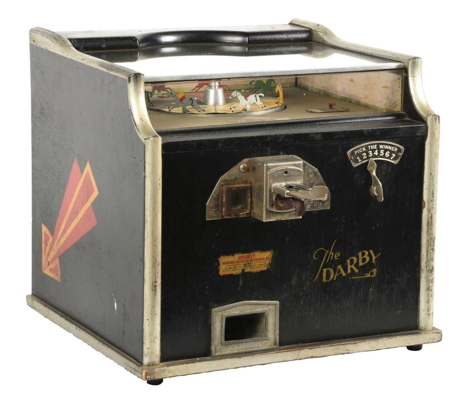 5¢ H.C. EVANS "THE DARBY" HORSE RACE TRADE STIMULATOR (1 of 7)