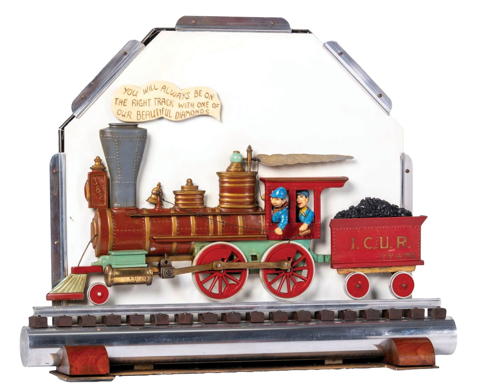 BARANGER JEWELRY STORE DISPLAY "TRAIN" IN ORIGINAL BOX. (1 of 7)