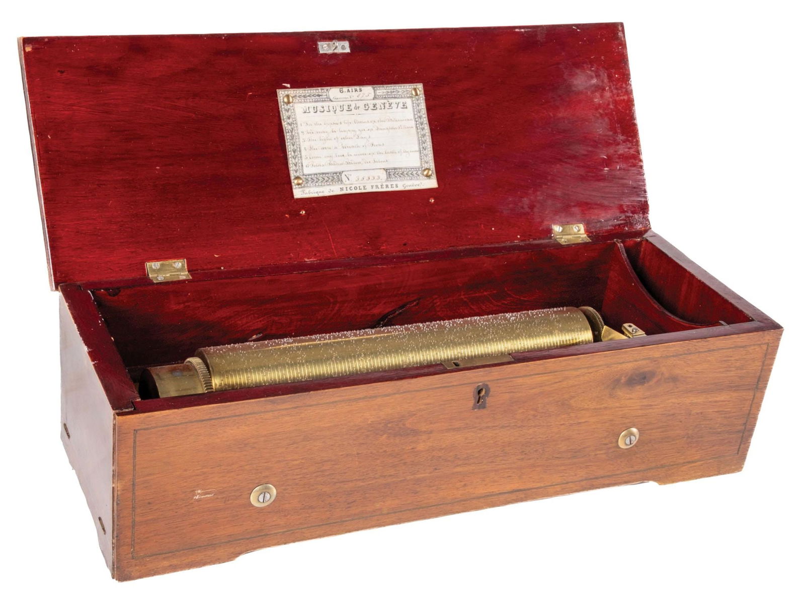 NICOLE FRERES KEY-WIND CYLINDER MUSIC BOX (1 of 9)