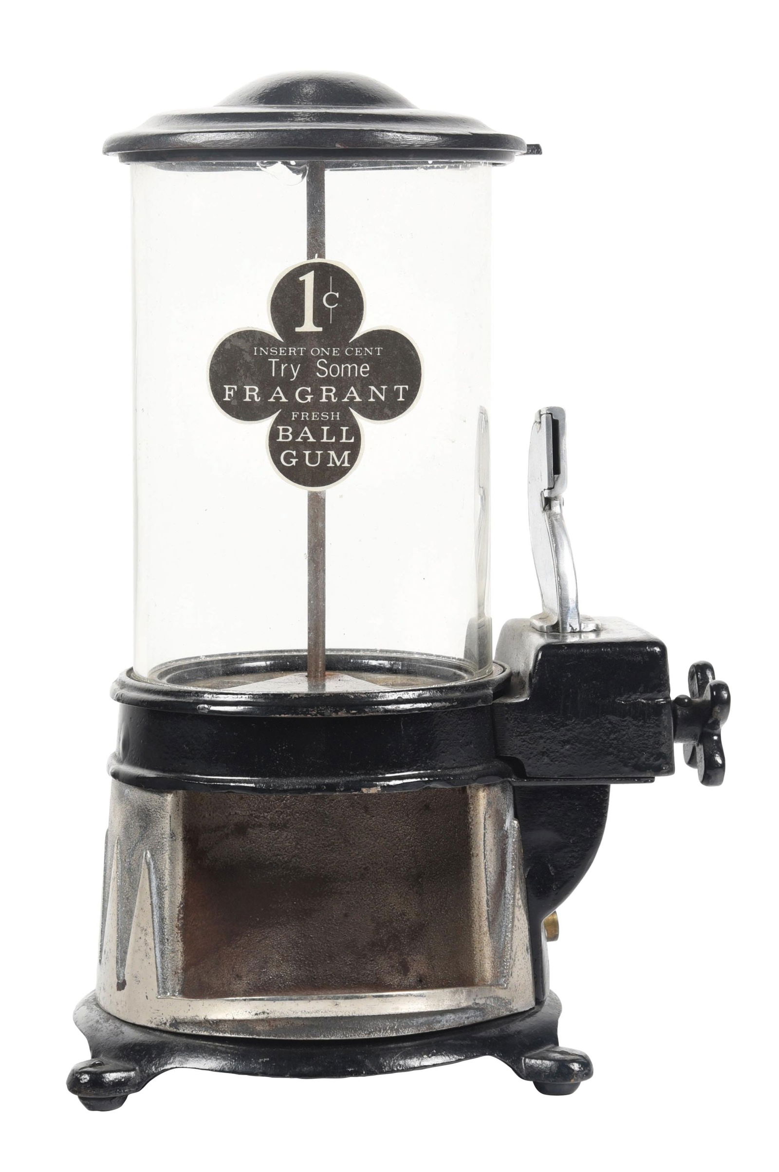 1¢ HANCE REX "FRAGRANT BALL GUM" VENDING MACHINE (1 of 4)