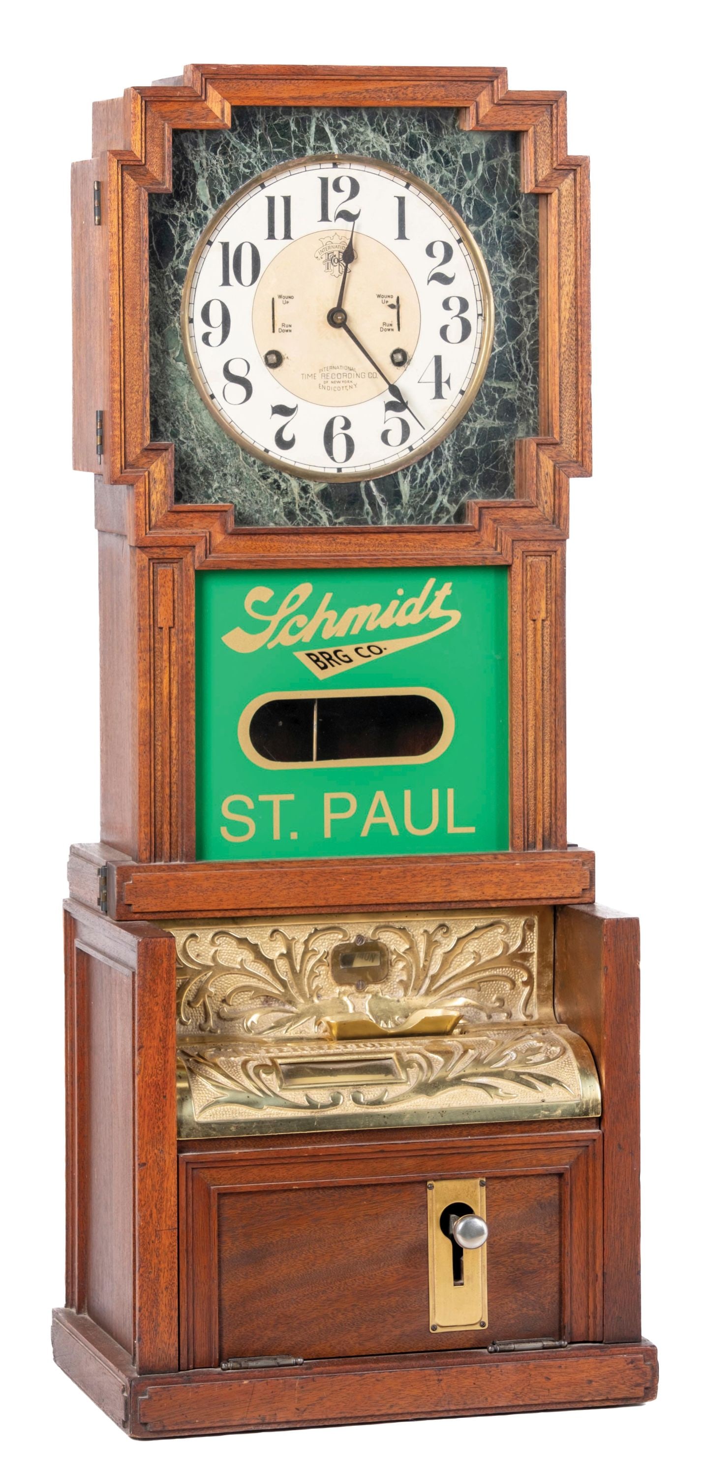 THE ORIGINAL TIME CLOCK FROM THE SCHMIDT BROS, ST. PAUL, MN (1 of 5)