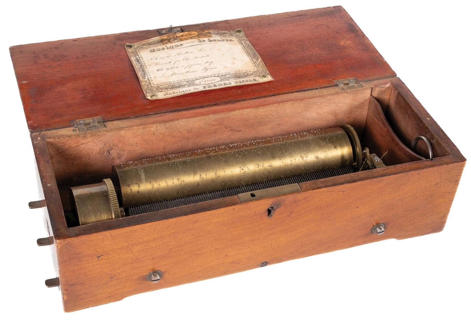 DEMURE-SIZED NICOLE FRERES CYLINDER MUSIC BOX (1 of 9)