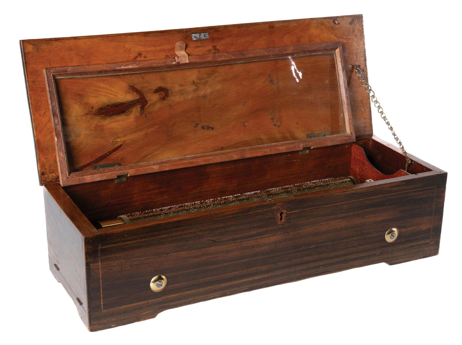 SWISS CYLINDER MUSIC BOX W/ 12" CYLINDER (1 of 9)