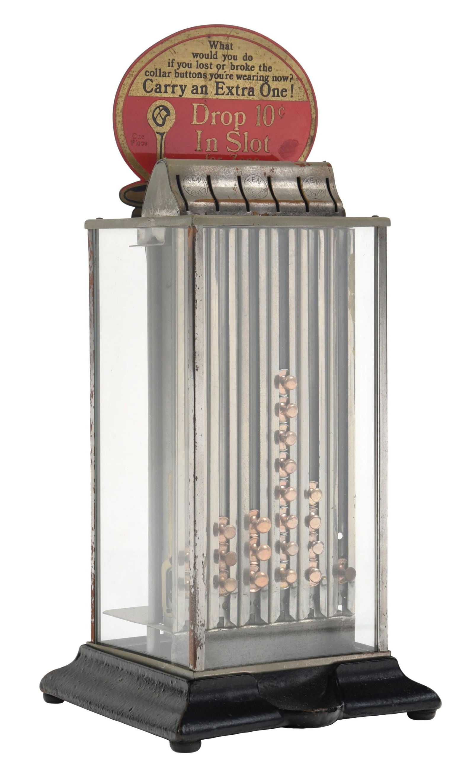 10¢ ZENO COLLAR BUTTON VENDING MACHINE (1 of 4)