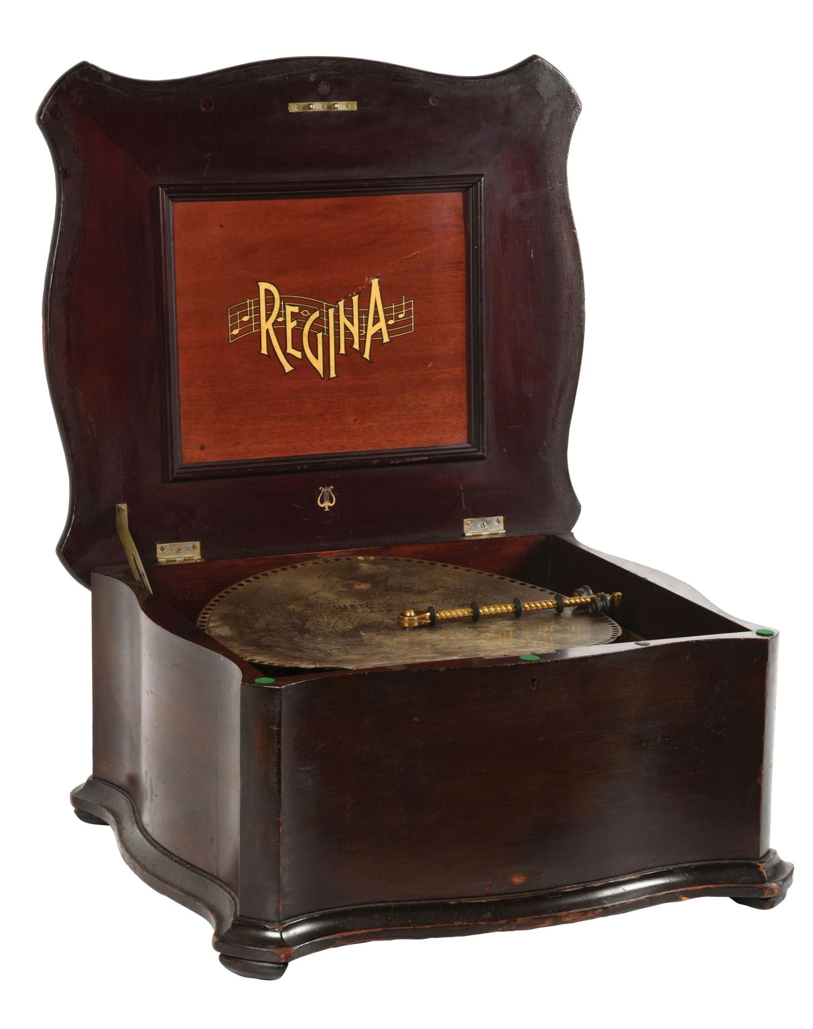 ORIGINAL SERPENTINE CASE REGINA 15-1/2" MUSIC BOX (1 of 7)