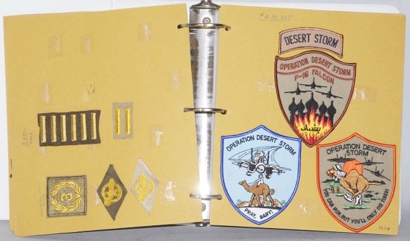 Large Lot of Military Patches.: Over 100 World War II, including Desert Storm, Army, Air Force and others. Condition (Excellent).