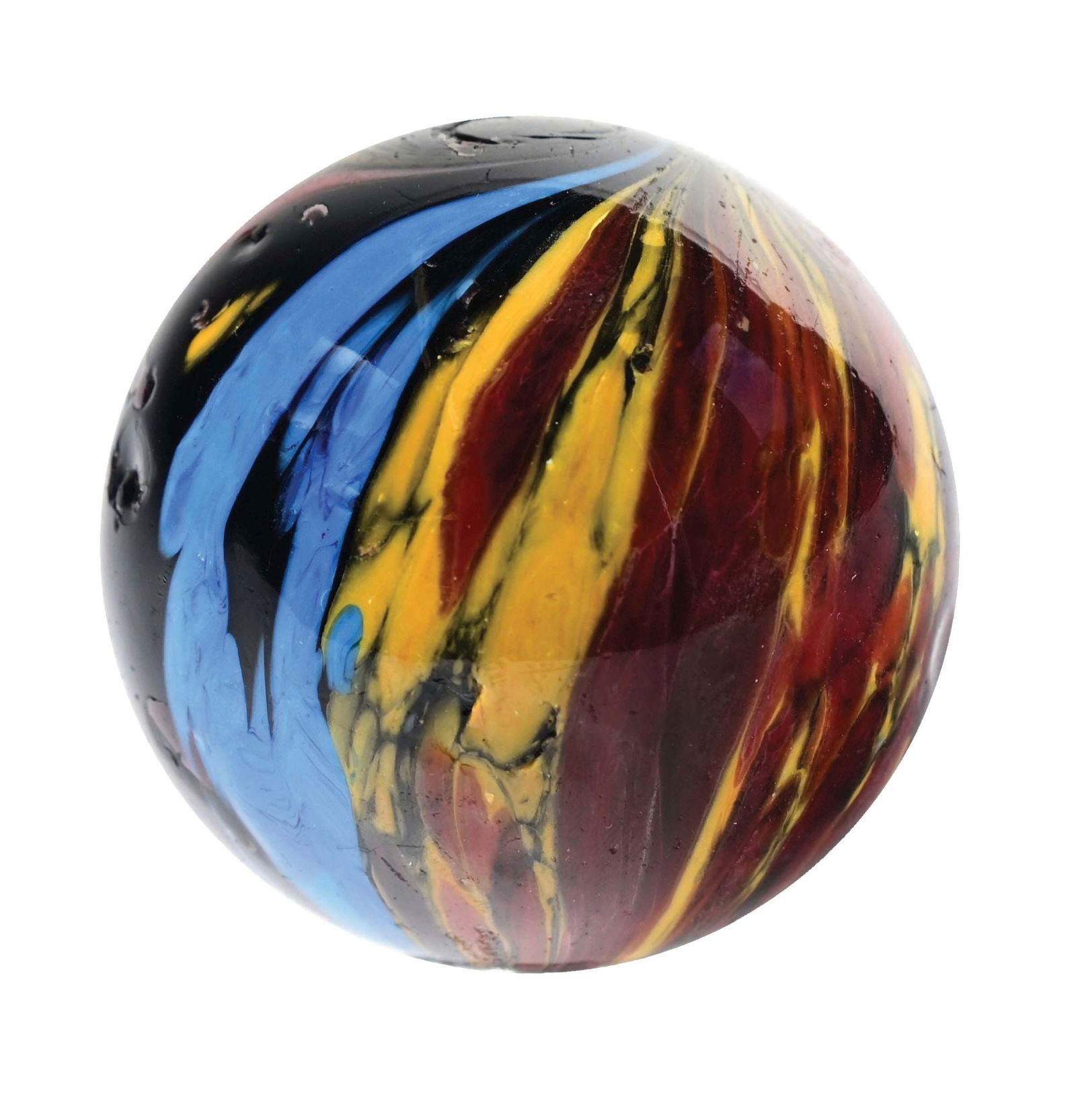 LARGE INDIAN SWIRL MARBLE (1 of 6)